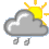 Bedeckung 3/8; nach Regenschauer