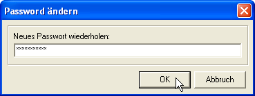 Passworteingabe wiederholen